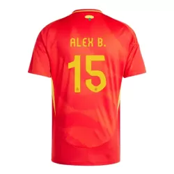 Maillot Espagne Alex Baena 15 Homme Domicile Euro 2024