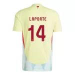 Maillot Espagne Aymeric Laporte 14 Homme Extérieur Euro 2024
