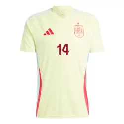 Maillot Espagne Aymeric Laporte 14 Homme Extérieur Euro 2024