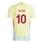 Maillot Espagne Dani Olmo 10 Homme Extérieur Euro 2024