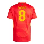 Maillot Espagne Fabian Ruiz 8 Homme Domicile Euro 2024