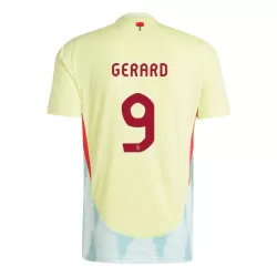 Maillot Espagne Gerard Moreno 9 Homme Extérieur Euro 2024
