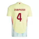 Maillot Espagne Martin Zubimendi 4 Homme Extérieur Euro 2024