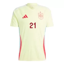 Maillot Espagne Mikel Oyarzabal 21 Homme Extérieur Euro 2024