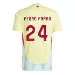 Maillot Espagne Pedro Porro 24 Homme Extérieur Euro 2024