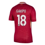 Maillot Liverpool Gakpo 18 Homme Domicile 2024-25