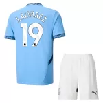 Maillot Manchester City J. Alvarez 19 Enfant Domicile 2024-25