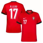 Maillot Portugal R. Leao 17 Homme Domicile Euro 2024