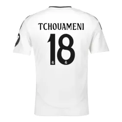 Maillot Real Madrid Tchouameni 18 Homme Domicile 2024-25