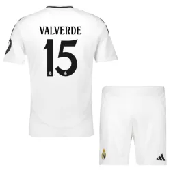 Maillot Real Madrid Valverde 15 Enfant Domicile 2024-25 Maillot Real Madrid Valverde 15 Enfant Domicile 2024-25