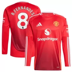 Maillot Manches Longues Manchester United Bruno Fernandes 8 Homme Domicile 2024-25 Maillot Manches Longues Manchester United Bruno Fernandes 8 Homme Domicile 2024-25
