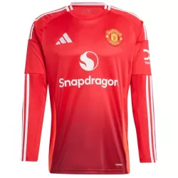 Maillot Manches Longues Manchester United Bruno Fernandes 8 Homme Domicile 2024-25