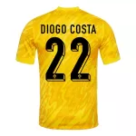 Maillot Gardien Portugal Diogo Costa 22 Homme Euro 2024 Jaune