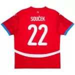 Maillot République Tchèque Soucek 22 Homme Domicile Euro 2024