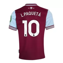 Maillot West Ham United L. Paqueta 10 Homme Domicile 2024-25 Maillot West Ham United L. Paqueta 10 Homme Domicile 2024-25