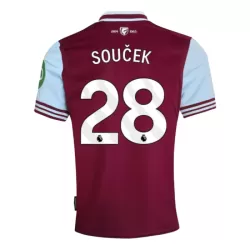 Maillot West Ham United Soucek 28 Homme Domicile 2024-25 Maillot West Ham United Soucek 28 Homme Domicile 2024-25