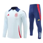 Espagne Sweat d'Entraînement Homme 2024-25 Quart-Zip Blanche