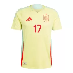 Maillot Espagne Williams JR 17 Homme Extérieur Euro 2024
