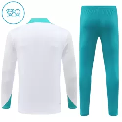 Portugal Sweat d'Entraînement Enfant 2024-25 Quart-Zip Blanche