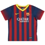 Maillot FC Barcelone 2013-14 Homme Domicile Rétro