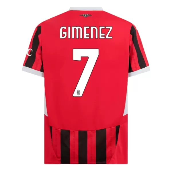 Maillot AC Milan Gimenez 7 Homme Domicile 2024-25