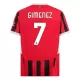Maillot AC Milan Gimenez 7 Homme Domicile 2024-25