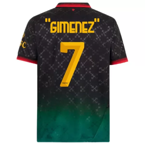 Maillot AC Milan Gimenez 7 Homme Fourth 2024-25 Maillot AC Milan Gimenez 7 Homme Fourth 2024-25