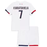 Maillot Paris Saint-Germain Kvaratskhelia 7 Enfant Extérieur 2024-25