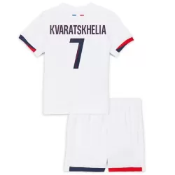 Maillot Paris Saint-Germain Kvaratskhelia 7 Enfant Extérieur 2024-25