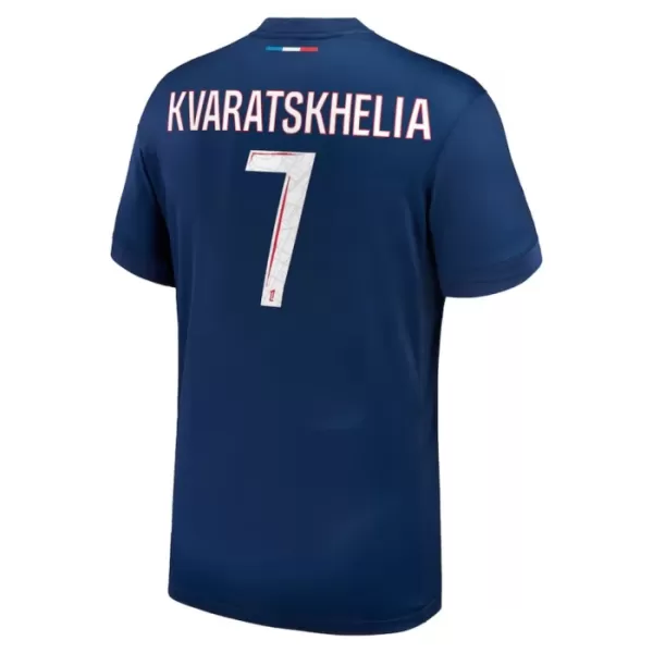 Maillot Paris Saint-Germain Kvaratskhelia 7 Homme Domicile 2024-25