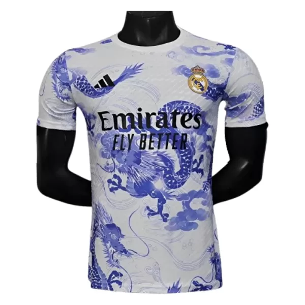 Maillot Real Madrid Dragon Homme 2024-25 Blanche Maillot Real Madrid Dragon Homme 2024-25 Blanche