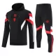 Manchester United Hoodie Sweat d'Entraînement Homme 2024-25 Noire Manchester United Hoodie Sweat d'Entraînement Homme 2024-25 Noire