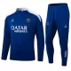 Paris Saint-Germain Sweat d'Entraînement Homme 2024-25 Quart-Zip Bleue Paris Saint-Germain Sweat d'Entraînement Homme 2024-25 Quart-Zip Bleue