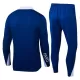 Paris Saint-Germain Sweat d'Entraînement Homme 2024-25 Quart-Zip Bleue