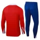 Paris Saint-Germain Sweat d'Entraînement Homme 2024-25 Quart-Zip Rouge