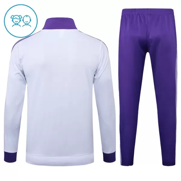 Real Madrid Ensemble Vestes d'Entraînement Enfant 2024-25 Blanche