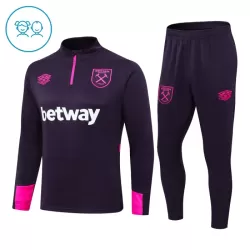 West Ham United Sweat d'Entraînement Enfant 2024-25 Quart-Zip West Ham United Sweat d'Entraînement Enfant 2024-25 Quart-Zip