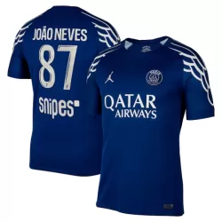 Maillot Paris Saint-Germain Joao Neves 87 Homme Fourth 2024-25