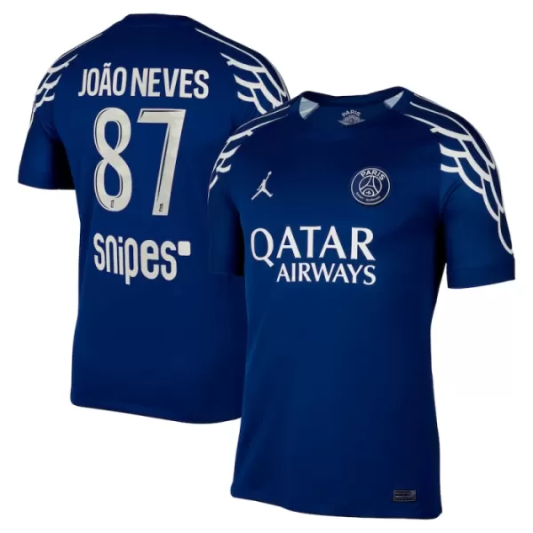 Maillot Paris Saint-Germain Joao Neves 87 Homme Fourth 2024-25 Maillot Paris Saint-Germain Joao Neves 87 Homme Fourth 2024-25