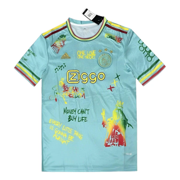 Maillot Ajax Amsterdam x Bob Marley Homme 2024-25 Bleue Maillot Ajax Amsterdam x Bob Marley Homme 2024-25 Bleue