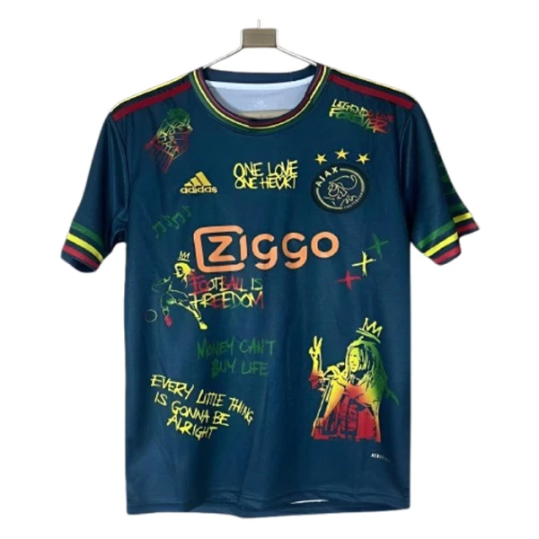 Maillot Ajax Amsterdam x Bob Marley Homme 2024-25 Navy Maillot Ajax Amsterdam x Bob Marley Homme 2024-25 Navy