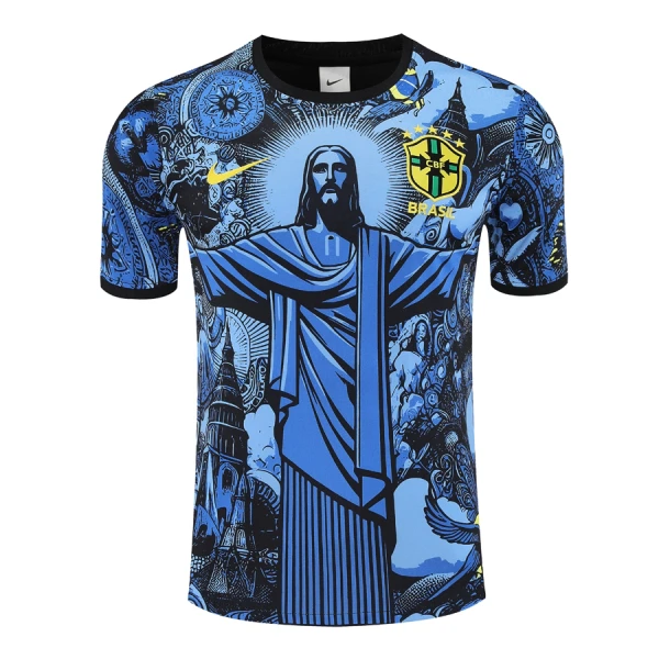 Maillot Brésil Homme 2024-25 Bleue Maillot Brésil Homme 2024-25 Bleue