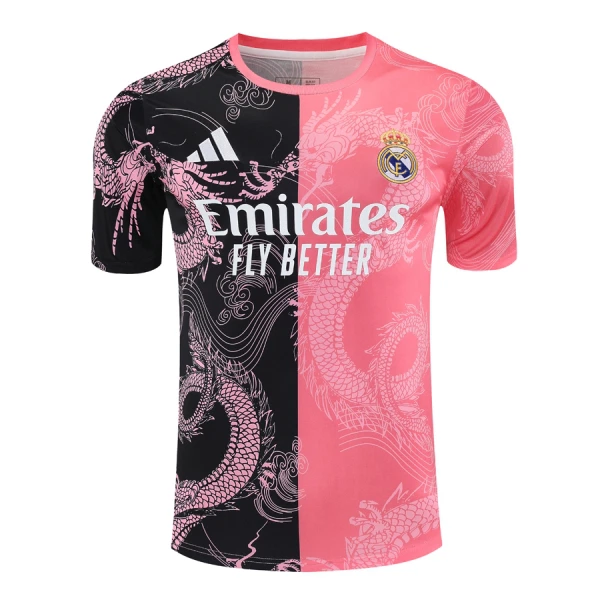 Maillot Real Madrid Dragon Homme 2024-25 Rose Maillot Real Madrid Dragon Homme 2024-25 Rose