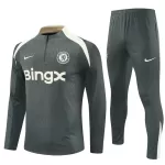 Chelsea Sweat d'Entraînement Homme 2025-26 Quart-Zip Gris