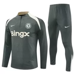 Chelsea Sweat d'Entraînement Homme 2025-26 Quart-Zip Gris Chelsea Sweat d'Entraînement Homme 2025-26 Quart-Zip Gris