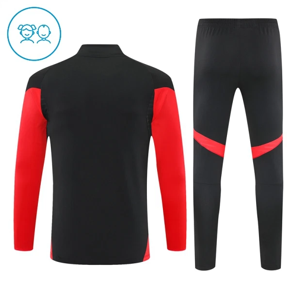 FC Bayern Munich Sweat d'Entraînement Enfant 2025-26 Quart-Zip Noire