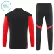 FC Bayern Munich Sweat d'Entraînement Enfant 2025-26 Quart-Zip Noire
