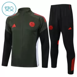 FC Bayern Munich Sweat d'Entraînement Enfant 2025-26 Quart-Zip Verte FC Bayern Munich Sweat d'Entraînement Enfant 2025-26 Quart-Zip Verte