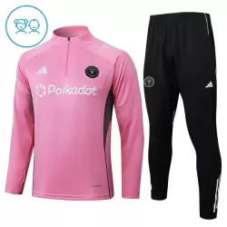 Inter Miami CF Sweat d'Entraînement Enfant 2025-26 Quart-Zip Rose Inter Miami CF Sweat d'Entraînement Enfant 2025-26 Quart-Zip Rose