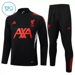 Liverpool Sweat d'Entraînement Enfant 2024-25 Quart-Zip Noire Liverpool Sweat d'Entraînement Enfant 2024-25 Quart-Zip Noire